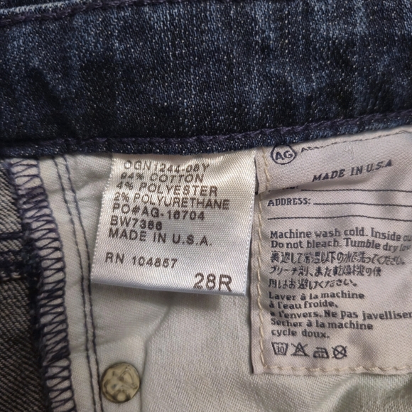 AG Adriano Goldschmied Premiere Skinny Straight Jeans - Size 28R - Picture 5 of 7